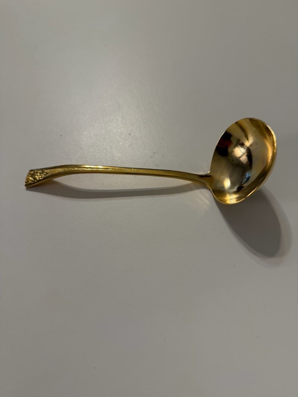 Gold Serving Ladle - Polished Gold Finish